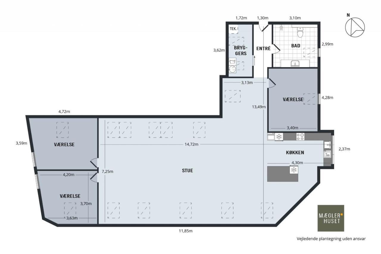 Aday - Penthouse 3 Bedroom - Heart Of Aalborg Luaran gambar